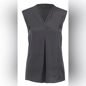 CAbi Veneer Gray Blouse Large